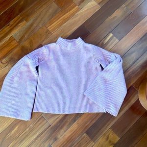 Size  small endless rose thick weave sweater with bell sleeves